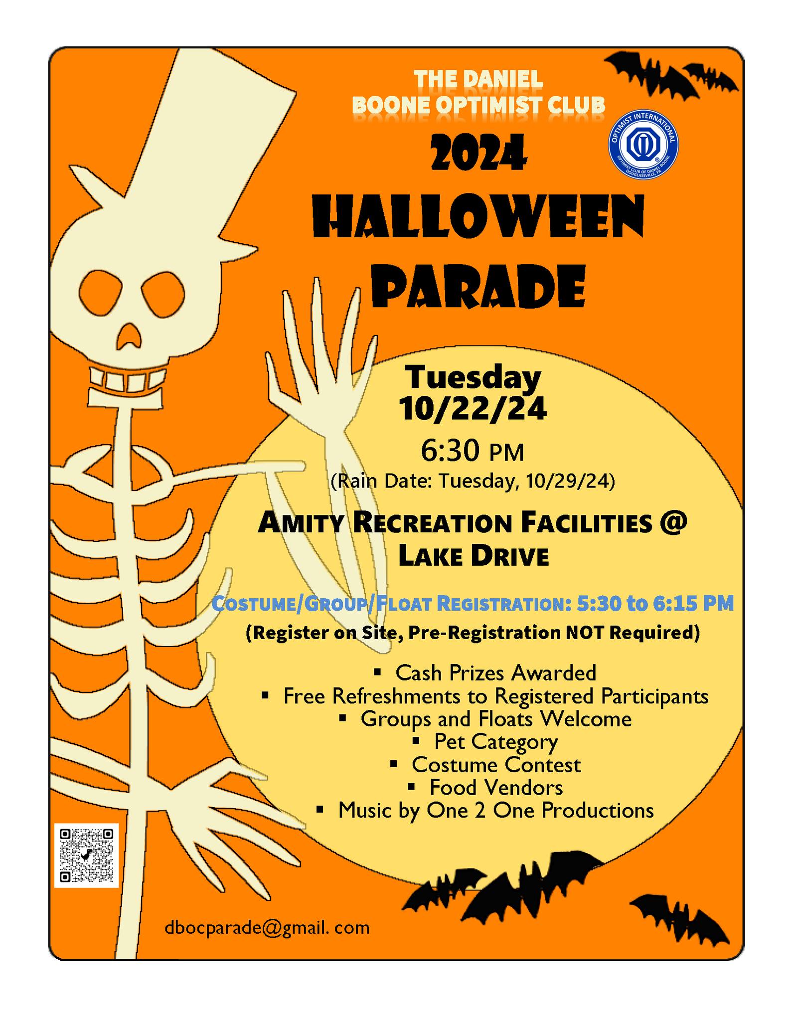 Amity Douglassville Halloween Parade banner