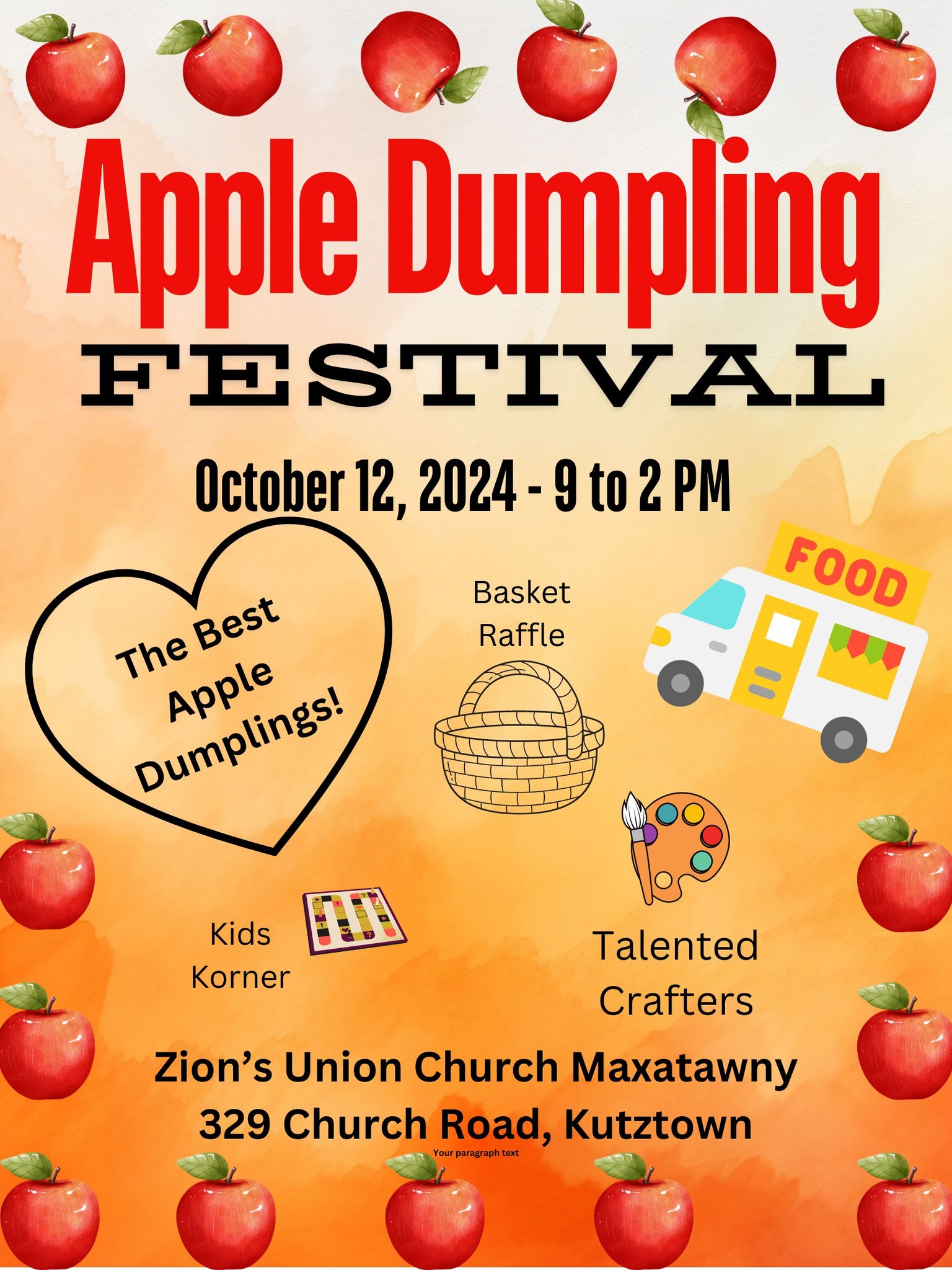 Zion Apple Dumpling Festival